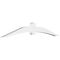 Ekena Millwork Archdale Architectural Grade PVC Gable Bracket, 96"W x 16"H x 4"D x 6"F, 4/12 Pitch GBP096X16X0406ARC00 - alternate 1